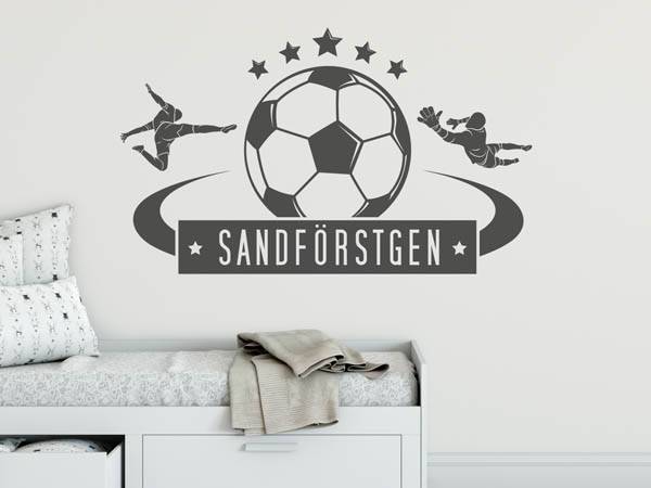 Wandtattoo Sandförstgen Fußball