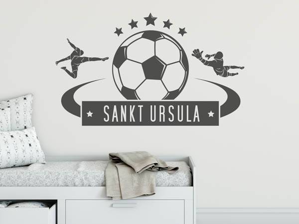 Wandtattoo Sankt Ursula Fußball