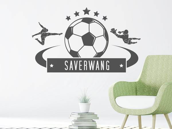 Wandtattoo Saverwang Fußball