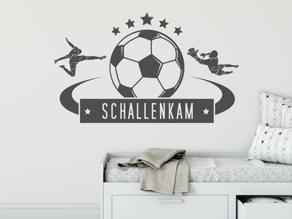 Wandtattoo Schallenkam Fußball