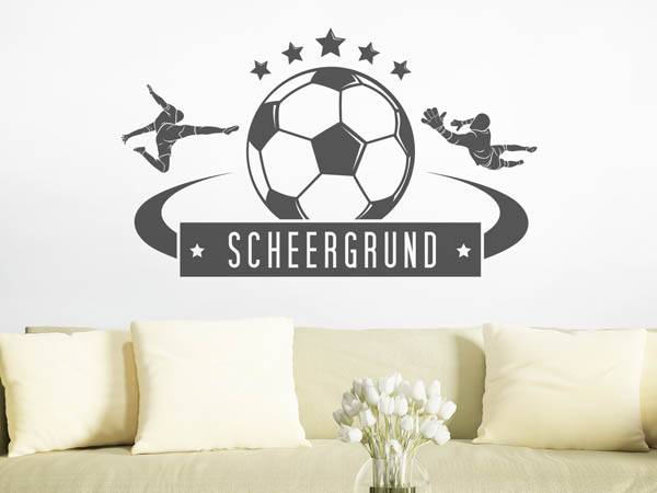 Wandtattoo Scheergrund Fußball