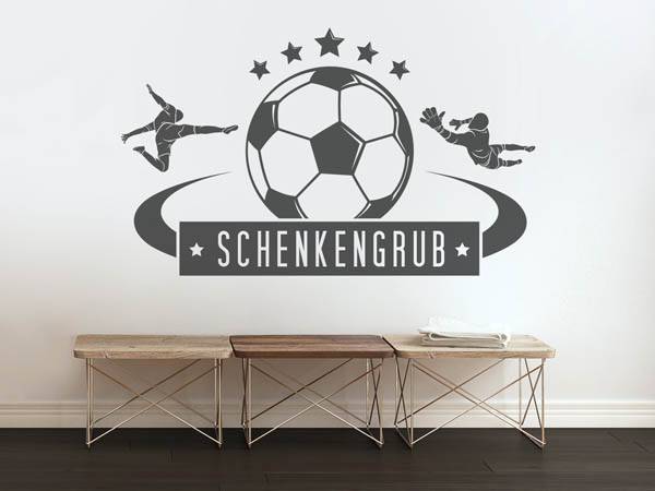 Wandtattoo Schenkengrub Fußball