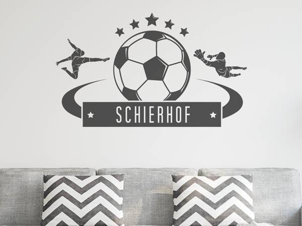 Wandtattoo Schierhof Fußball