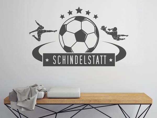 Wandtattoo Schindelstatt Fußball