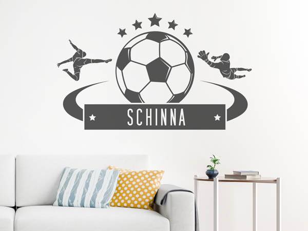 Wandtattoo Schinna Fußball