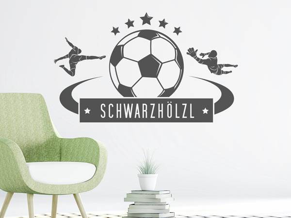 Wandtattoo Schwarzhölzl Fußball