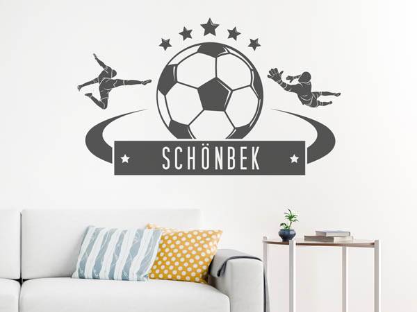 Wandtattoo Schönbek Fußball