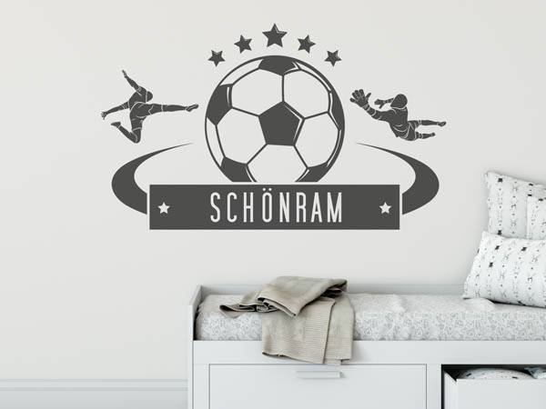 Wandtattoo Schönram Fußball