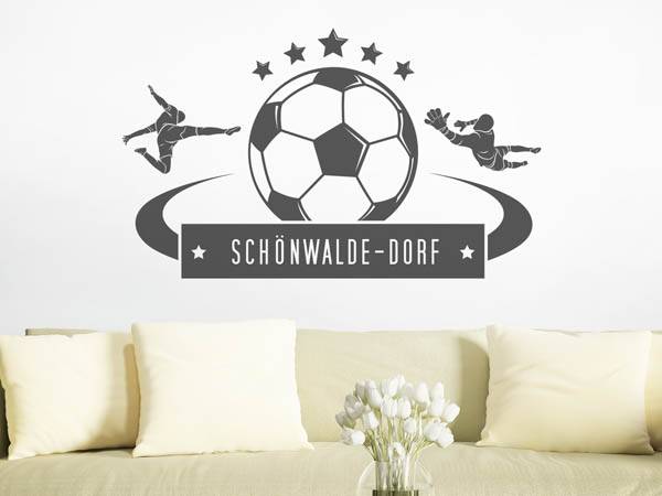 Wandtattoo Schönwalde-Dorf Fußball