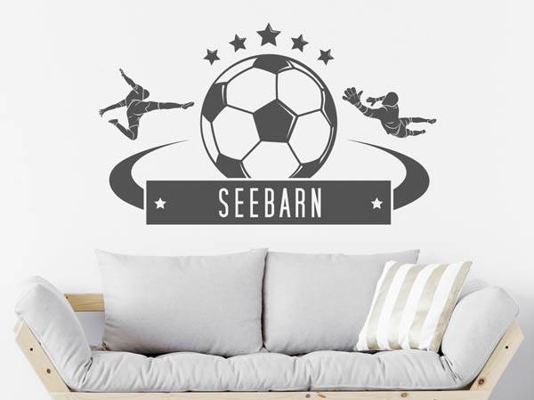 Wandtattoo Seebarn Fußball
