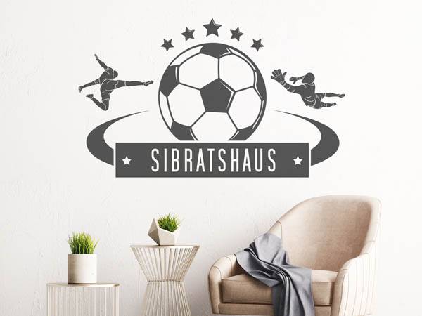 Wandtattoo Sibratshaus Fußball