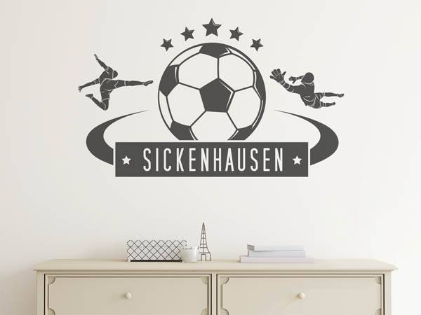 Wandtattoo Sickenhausen Fußball