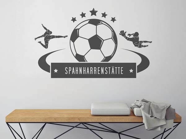 Wandtattoo Spahnharrenstätte Fußball