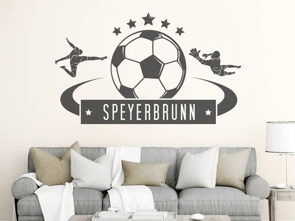 Wandtattoo Speyerbrunn Fußball