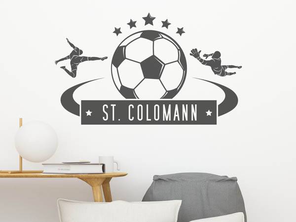 Wandtattoo St. Colomann Fußball