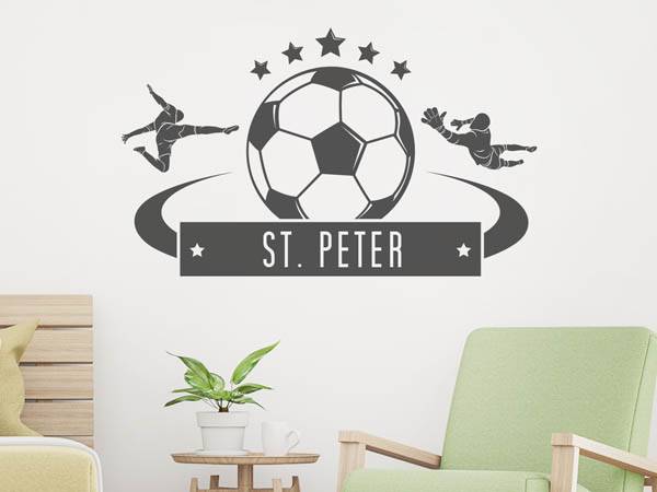 Wandtattoo St. Peter Fußball