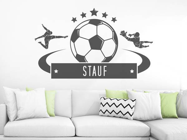 Wandtattoo Stauf Fußball