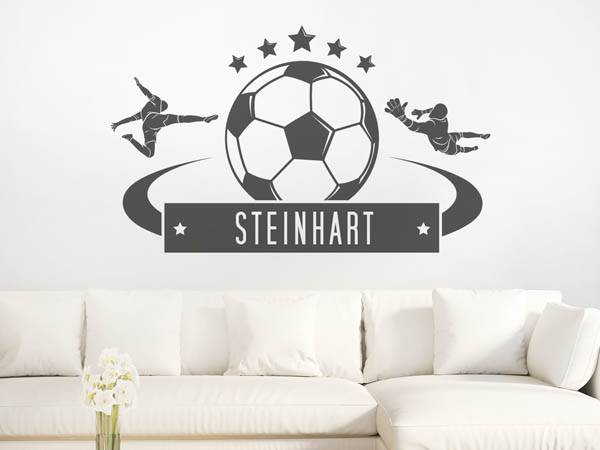 Wandtattoo Steinhart Fußball