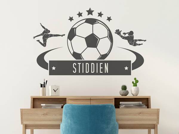 Wandtattoo Stiddien Fußball