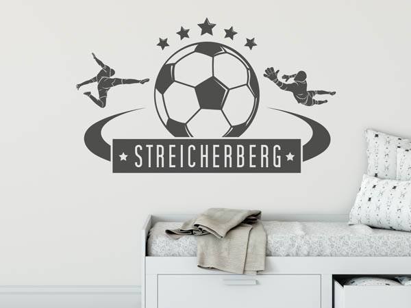 Wandtattoo Streicherberg Fußball