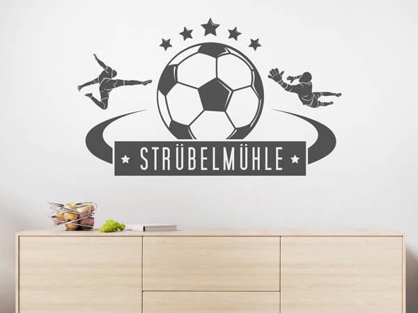 Wandtattoo Strübelmühle Fußball