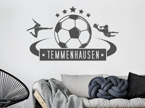 Wandtattoo Temmenhausen Fußball
