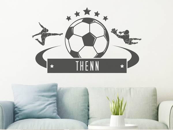 Wandtattoo Thenn Fußball