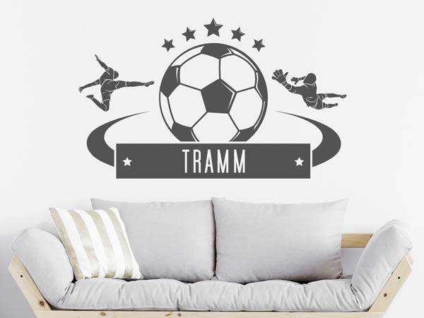 Wandtattoo Tramm Fußball