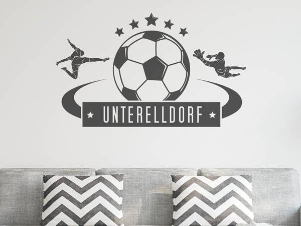 Wandtattoo Unterelldorf Fußball