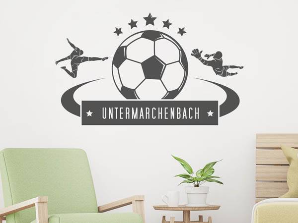 Wandtattoo Untermarchenbach Fußball