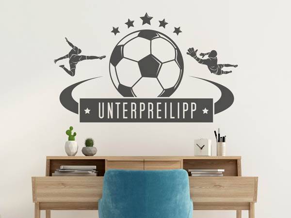 Wandtattoo Unterpreilipp Fußball
