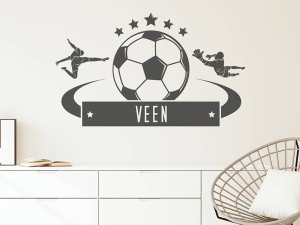Wandtattoo Veen Fußball