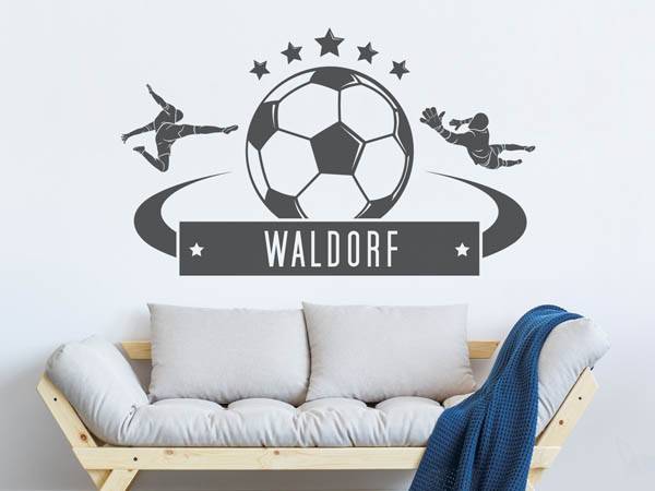 Wandtattoo Waldorf Fußball