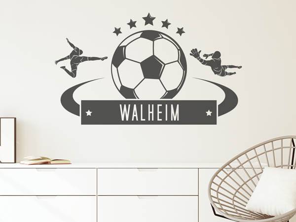 Wandtattoo Walheim Fußball