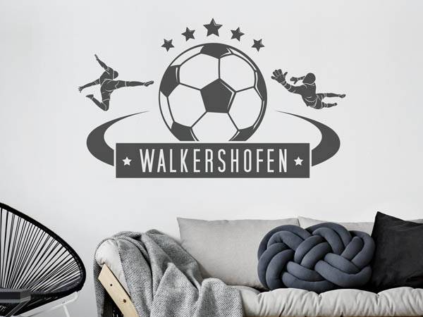 Wandtattoo Walkershofen Fußball