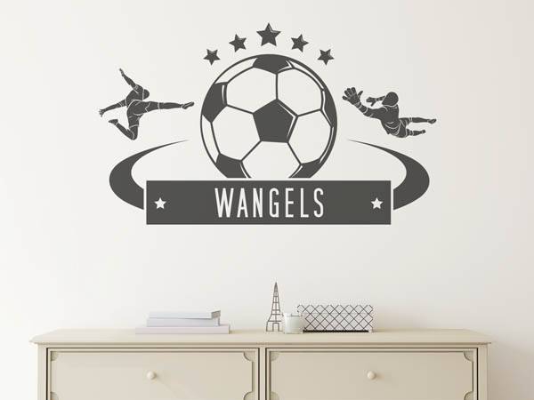 Wandtattoo Wangels Fußball