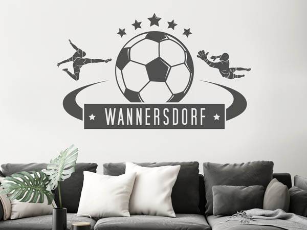 Wandtattoo Wannersdorf Fußball