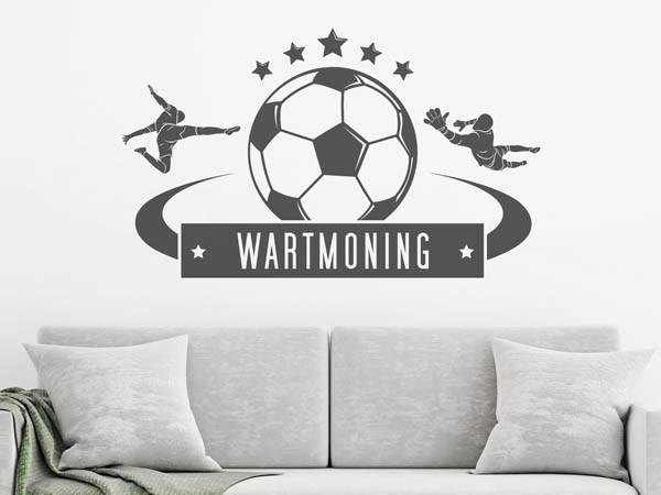 Wandtattoo Wartmoning Fußball