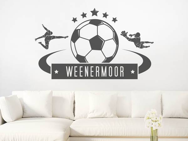 Wandtattoo Weenermoor Fußball