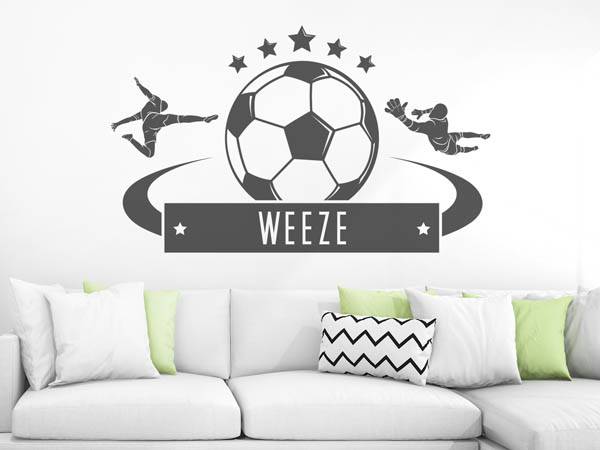Wandtattoo Weeze Fußball