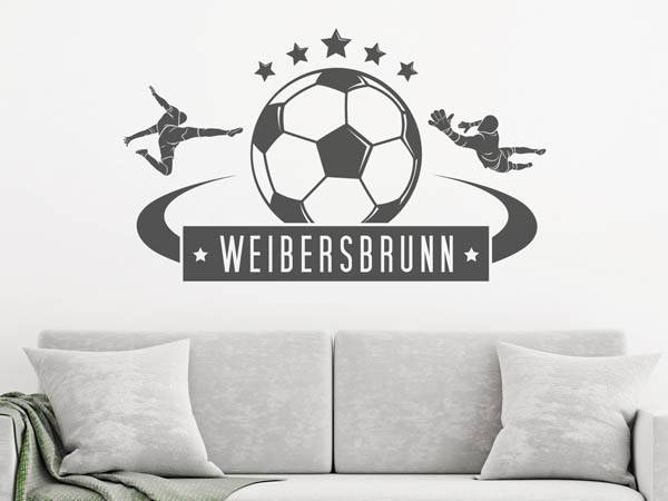 Wandtattoo Weibersbrunn Fußball
