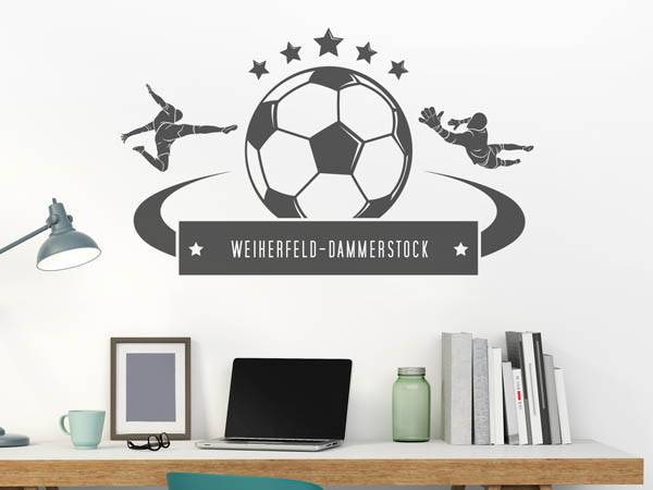 Wandtattoo Weiherfeld-Dammerstock Fußball