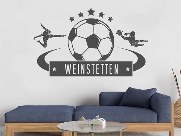 Wandtattoo Weinstetten Fußball