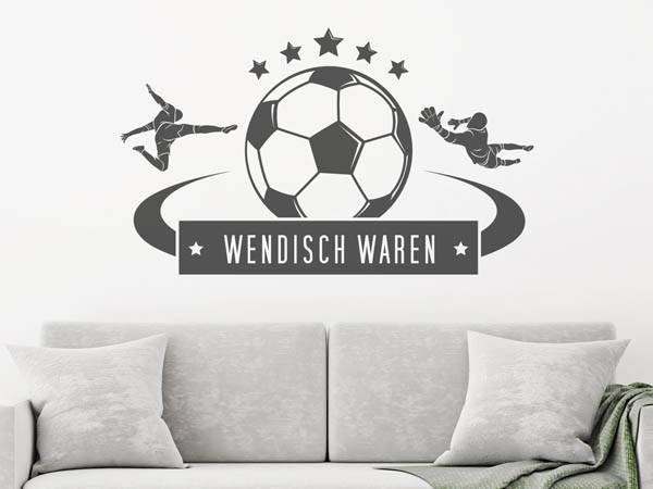 Wandtattoo Wendisch Waren Fußball