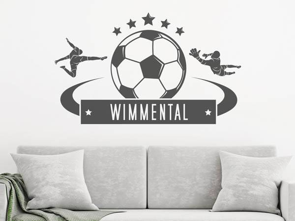 Wandtattoo Wimmental Fußball