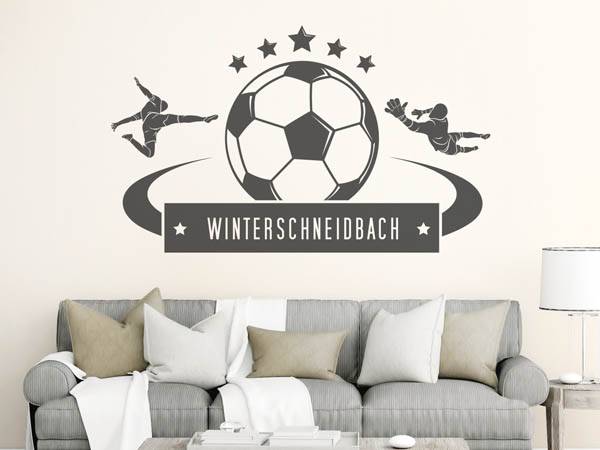 Wandtattoo Winterschneidbach Fußball