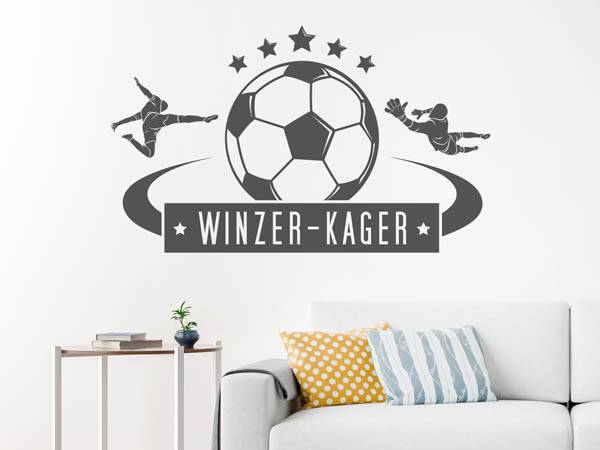 Wandtattoo Winzer-Kager Fußball