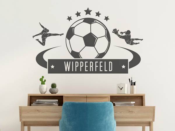 Wandtattoo Wipperfeld Fußball