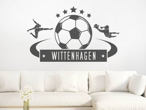 Wandtattoo Wittenhagen Fußball