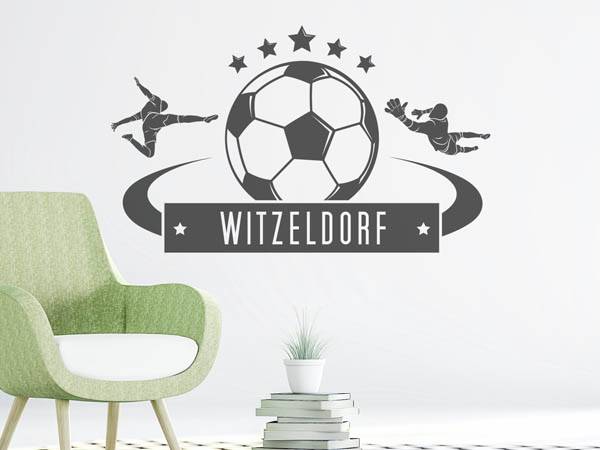 Wandtattoo Witzeldorf Fußball